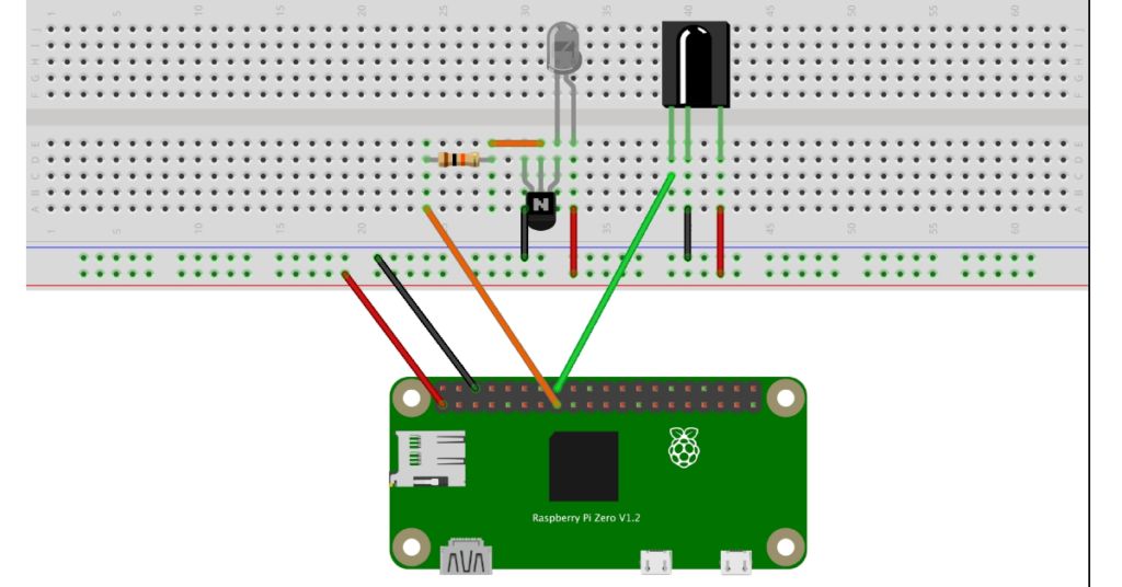 IR Remote Fritzing Diagram